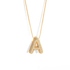 GOLDEN BALLOON SPARK LETTER NECKLACE - COLLARES - Malandra Jewelry - EBC1.A