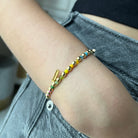 GOLDEN DOT COLORFUL CUSTOM BRACELET - PULSERAS PERSONALIZADAS - Malandra Jewelry - TP973.1