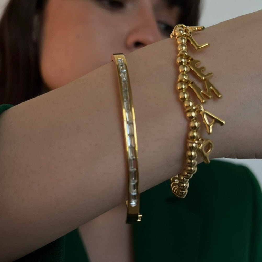 GOLDEN DOTS CUSTOM BRACELET - PULSERAS PERSONALIZADAS - Malandra Jewelry - TP1152.1