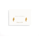 GOLDEN KNOT STUDS - ARETES - Malandra Jewelry - AA1169