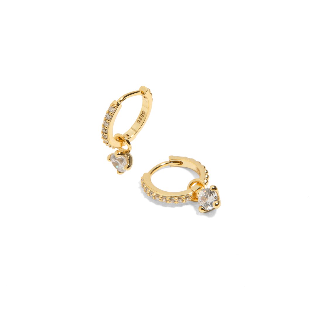 GOLDEN MILANO HUGGIES - ARETES - Malandra Jewelry - EA6572.T - G60204411300C-1