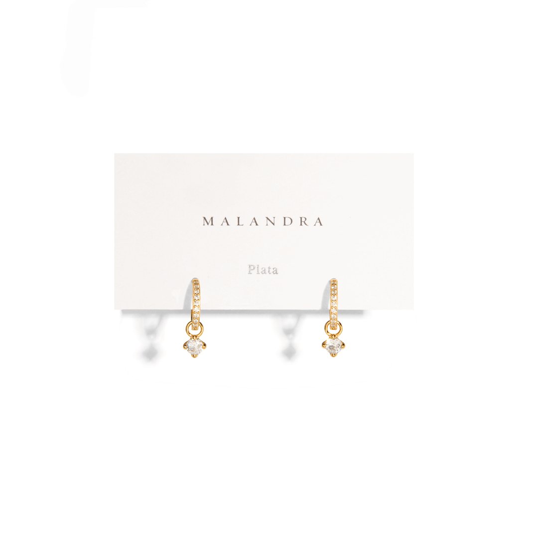 GOLDEN MILANO HUGGIES - ARETES - Malandra Jewelry - EA6572.T - G60204411300C-1