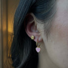 GOLDEN ROSE STUD EARRINGS - ARETES - Malandra Jewelry - VCA174 - 3911