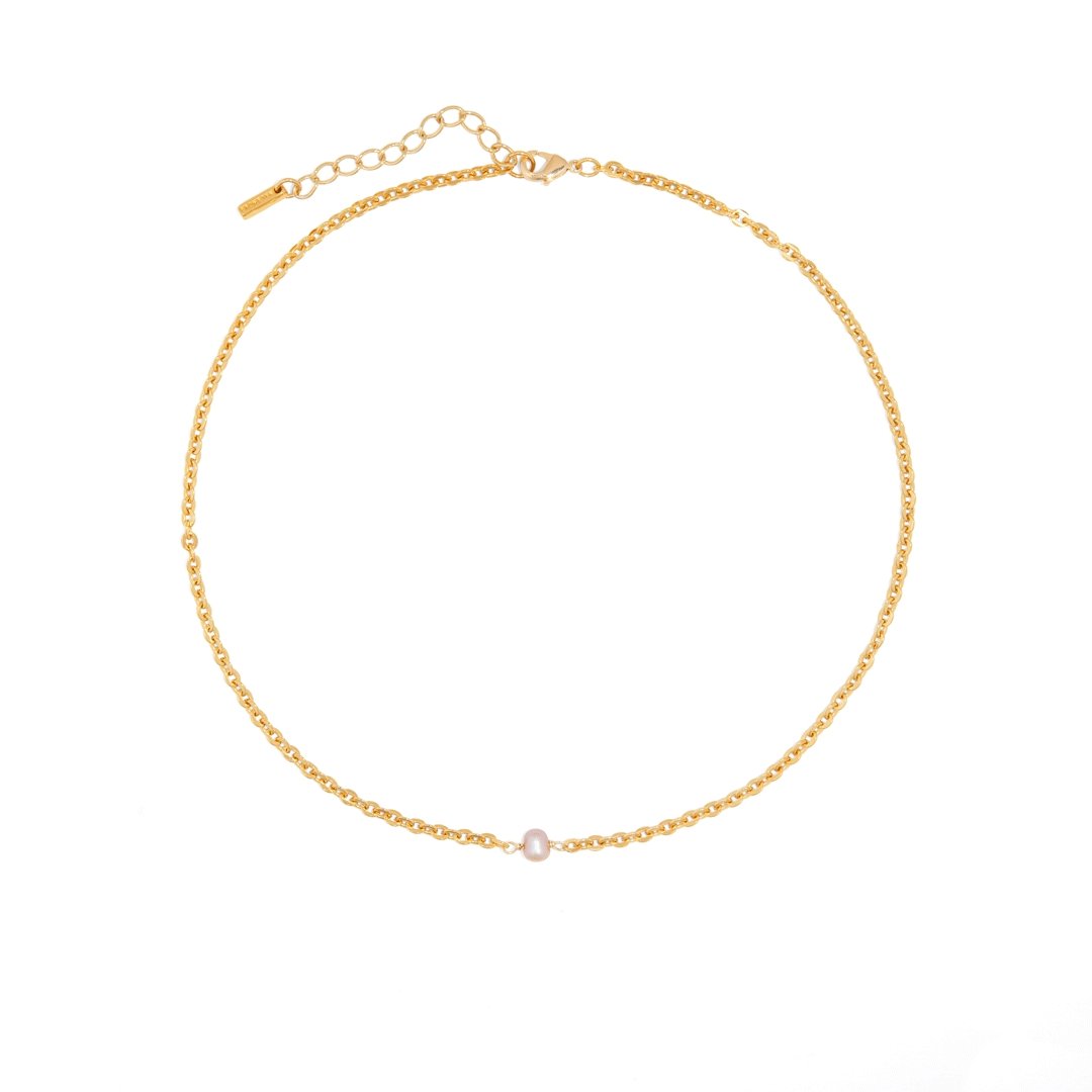 GRATITUDE ROSE PEARL NECKLACE - COLLARES - Malandra Jewelry - TC947