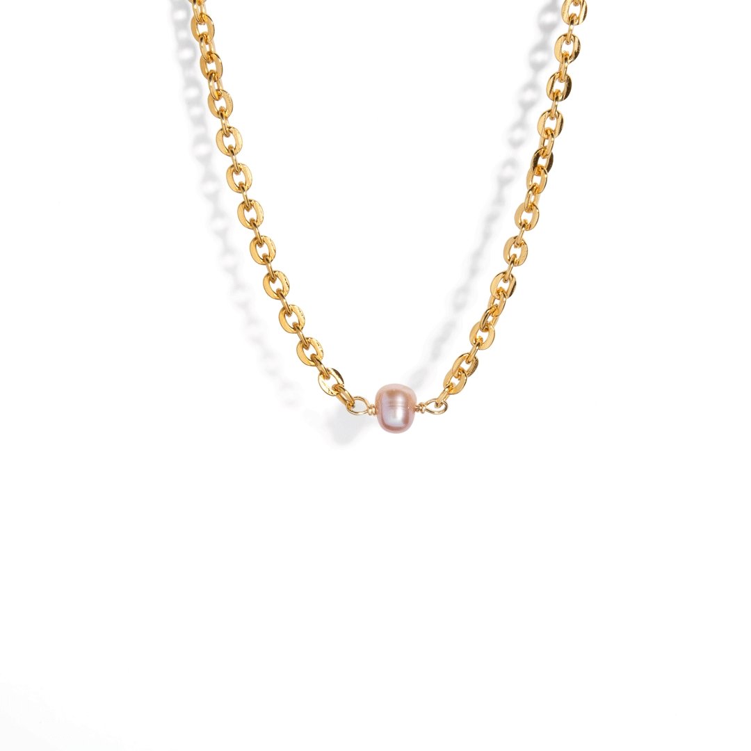 GRATITUDE ROSE PEARL NECKLACE - COLLARES - Malandra Jewelry - TC947