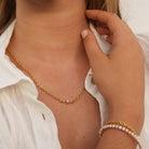 GRATITUDE ROSE PEARL NECKLACE - COLLARES - Malandra Jewelry - TC947