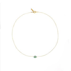 GREEN AVENTURINE GRATITUDE NECKLACE - COLLARES - Malandra Jewelry - TC885