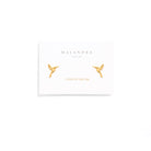 HUMMINGBIRD GOLDEN STUDS - ARETES - Malandra Jewelry - VCA192