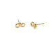 INFINITE LOVE STUD EARRINGS - ARETES - Malandra Jewelry - VCA23