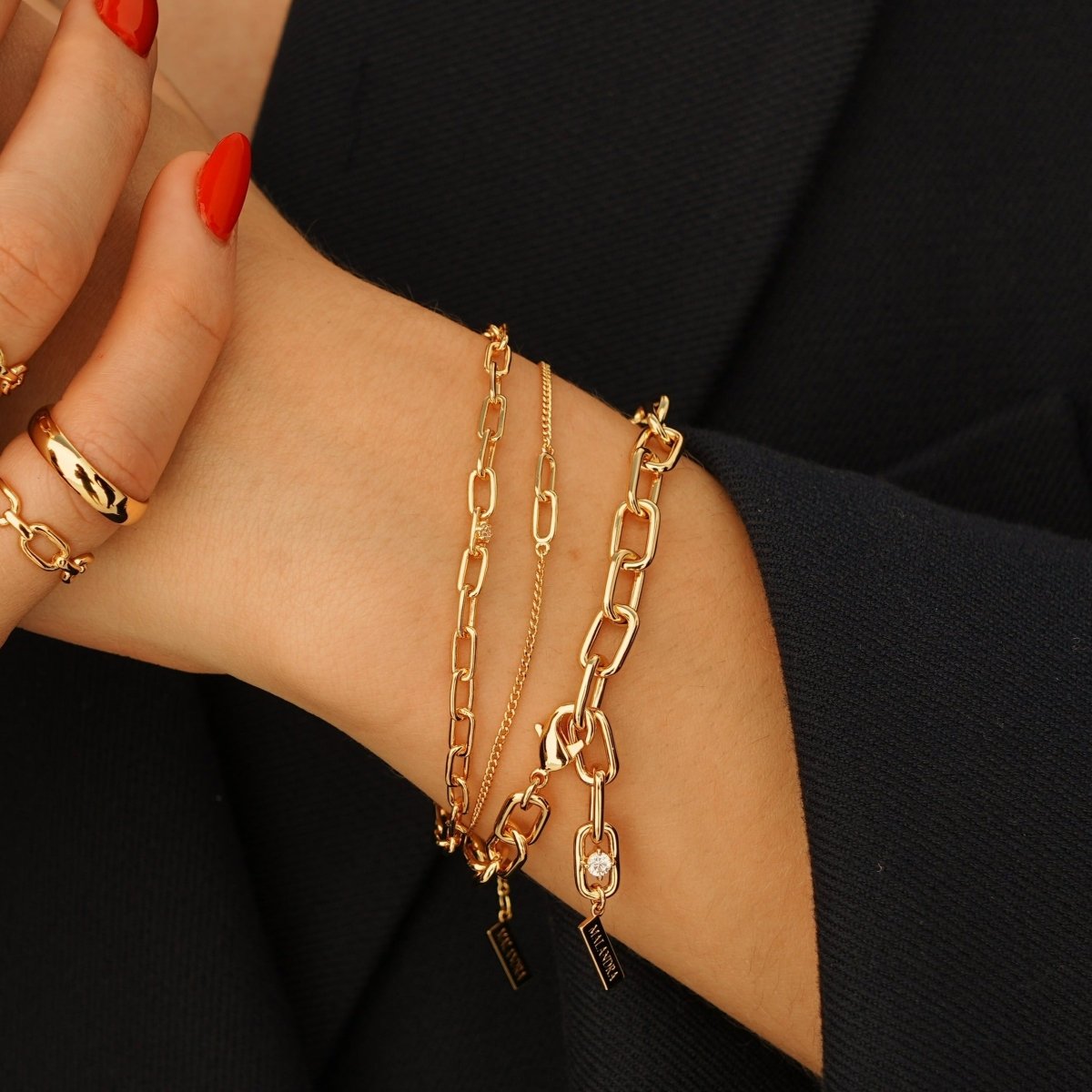 INFINITY LINKS BRACELET - BRAZALETES - Malandra Jewelry - ICP414