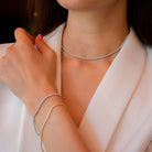 INFINITY SPARK SILVER CHOKER - COLLARES - Malandra Jewelry - EC6585