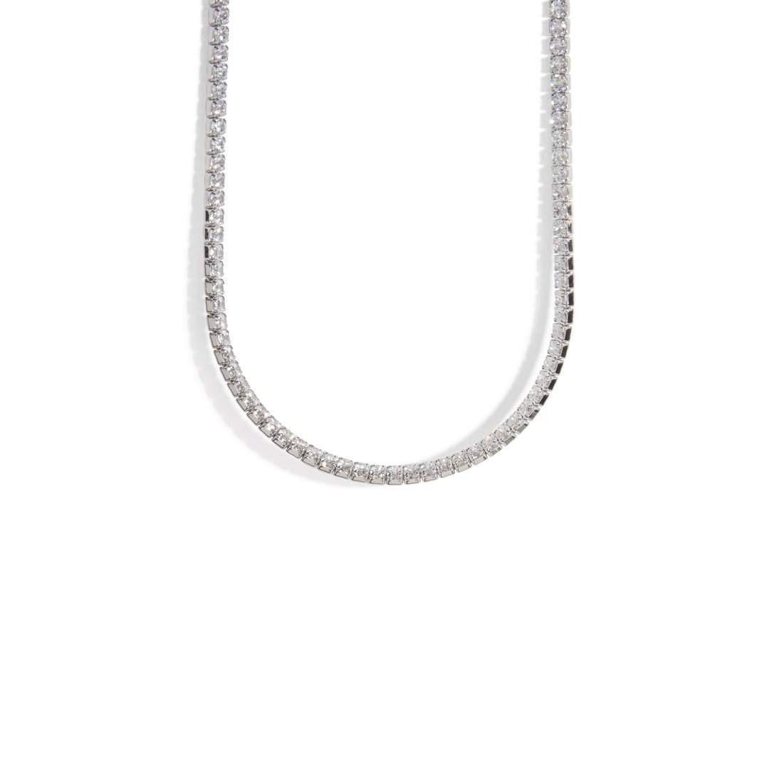 INFINITY SPARK SILVER CHOKER - COLLARES - Malandra Jewelry - EC6585