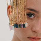 KUNZITE AURA NECKLACE - COLLARES - Malandra Jewelry - TC1184