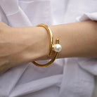 LA MAR GOLDEN CUFF - BRAZALETES - Malandra Jewelry - EVFP9