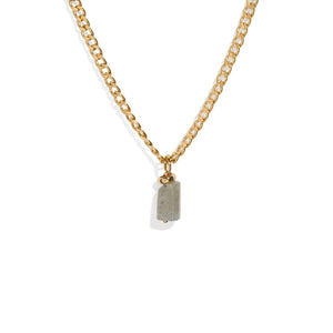 LABRADORITE AURA NECKLACE - COLLARES - Malandra Jewelry - TC1182