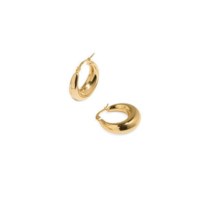 LAMBENT BOLD GOLDEN HOOPS - ARETES - Malandra Jewelry - EA6413