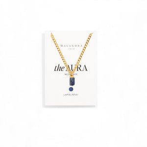 LAPISLAZULI AURA NECKLACE - COLLARES - Malandra Jewelry - TC1181