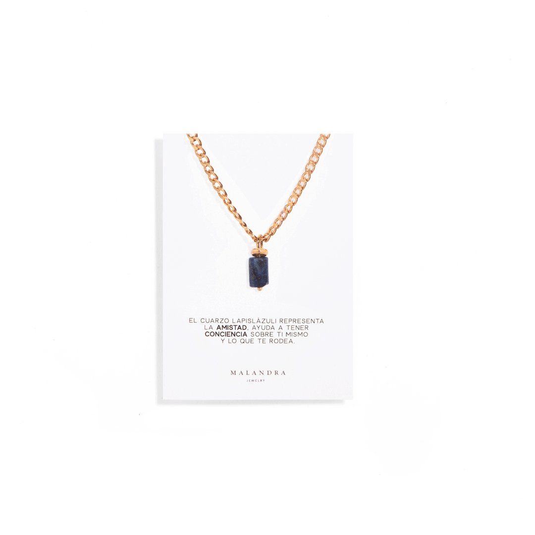 LAPISLAZULI AURA NECKLACE - COLLARES - Malandra Jewelry - TC1181