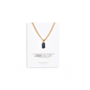 LAPISLAZULI AURA NECKLACE - COLLARES - Malandra Jewelry - TC1181