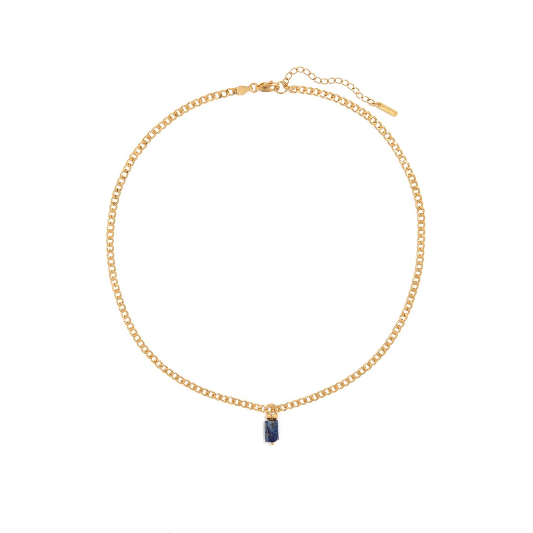 LAPISLAZULI AURA NECKLACE - COLLARES - Malandra Jewelry - TC1181