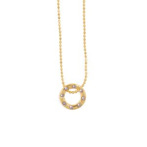 LAVENDER & GOLD CHARM - DIJES - Malandra Jewelry - ICD291.D.L