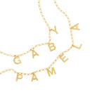 LETTER NAME NECKLACE - COLLARES PERSONALIZADOS - Malandra Jewelry - TC220.1
