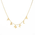 LETTER NAME NECKLACE - COLLARES PERSONALIZADOS - Malandra Jewelry - TC220.1