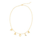 LETTER NAME NECKLACE - COLLARES PERSONALIZADOS - Malandra Jewelry - TC220.1