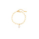 LINK CHAIN PEARL BRACELET - BRAZALETES - Malandra Jewelry - TP1219