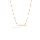 MAMA CURSIVE NECKLACE - COLLARES - Malandra Jewelry - XBC55 - BJNA855 GD