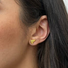 MID BUTTERFLY STUDS - ARETES - Malandra Jewelry - VCA184