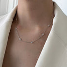 MILANO SPARK SILVER NECKLACE - COLLARES - Malandra Jewelry - EAWC26.P-AAE029-3