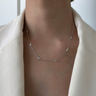 MILANO SPARK SILVER NECKLACE - COLLARES - Malandra Jewelry - EAWC26.P-AAE029-3