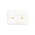 MINI CROISSANT GOLDEN STUDS - ARETES - Malandra Jewelry - VCA178-3926