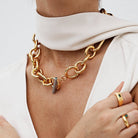 MUSE LINK NECKLACE - COLLARES - Malandra Jewelry - ICC404