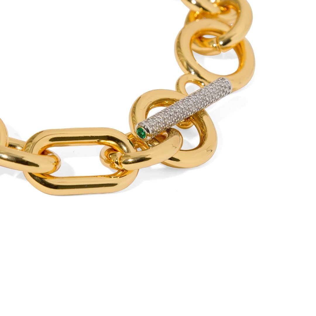 MUSE LINK NECKLACE - COLLARES - Malandra Jewelry - ICC404