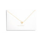 OUTLINED HEART GOLDEN NECKLACE - COLLARES - Malandra Jewelry - TC1044
