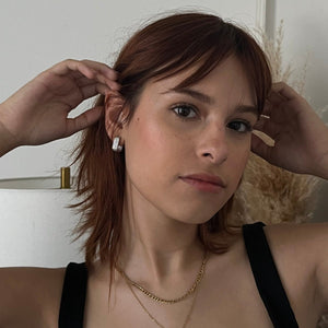 PAVE SILVER CLIP HUGGIES - ARETES - Malandra Jewelry - EA6538.P
