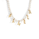 PEARL NAME NECKLACE - COLLARES PERSONALIZADOS - Malandra Jewelry - TC229.1