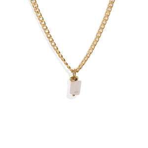 PINK QUARTZ AURA NECKLACE - COLLARES - Malandra Jewelry - TC1180