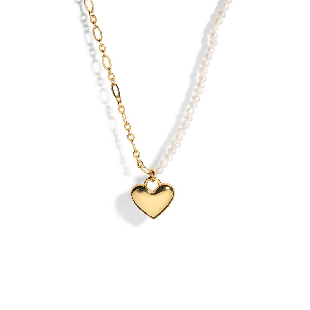 ROMANTIQUE HALF & HALF NECKLACE - COLLARES - Malandra Jewelry - TC1500