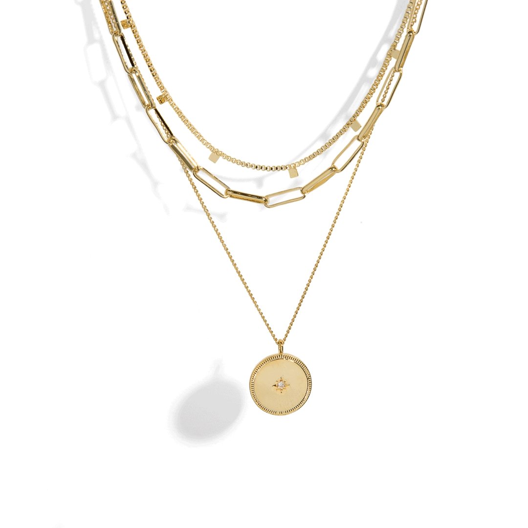 ROTHSCHILD TRIPLE LAYERED NECKLACE - COLLARES - Malandra Jewelry - XMC35