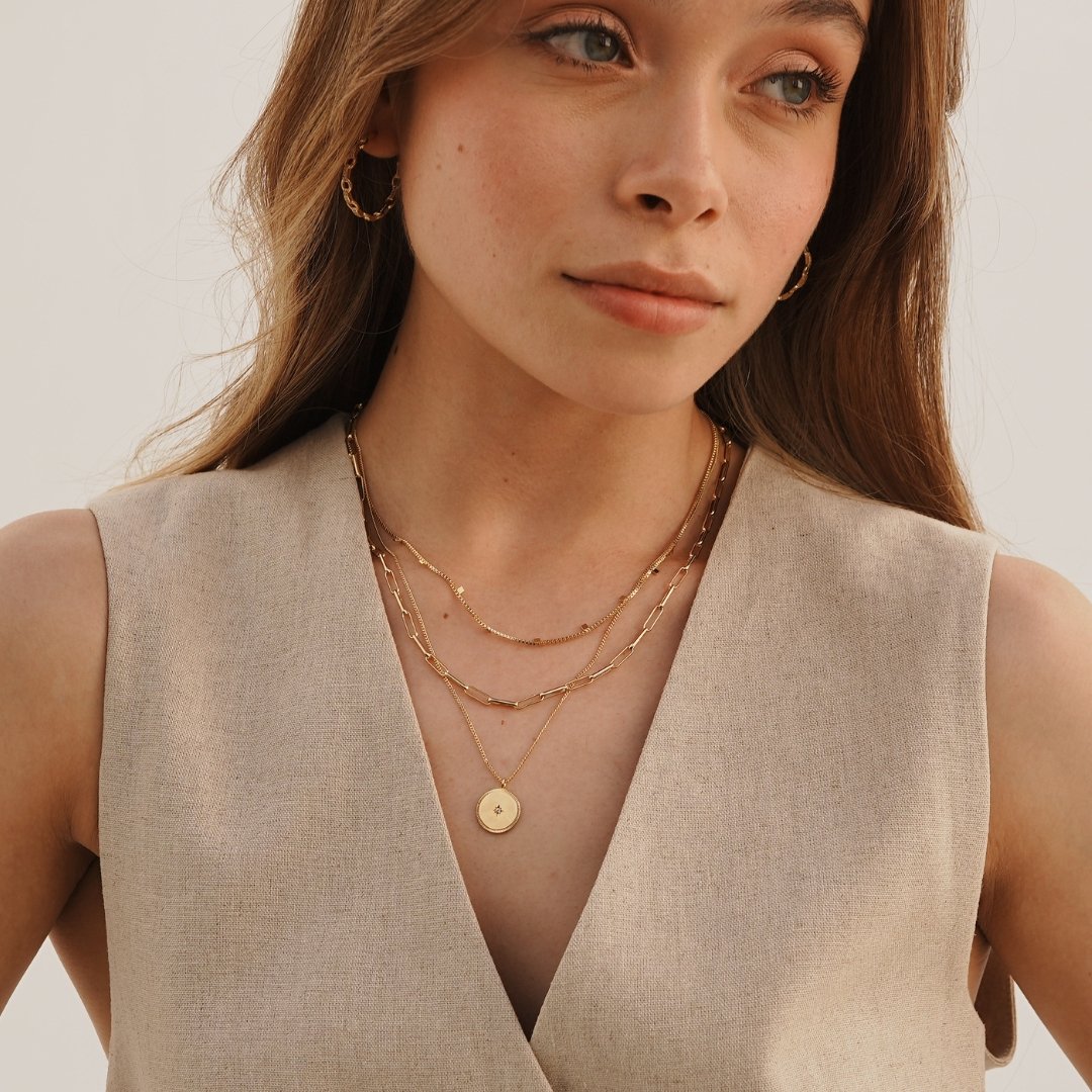 ROTHSCHILD TRIPLE LAYERED NECKLACE - COLLARES - Malandra Jewelry - XMC35