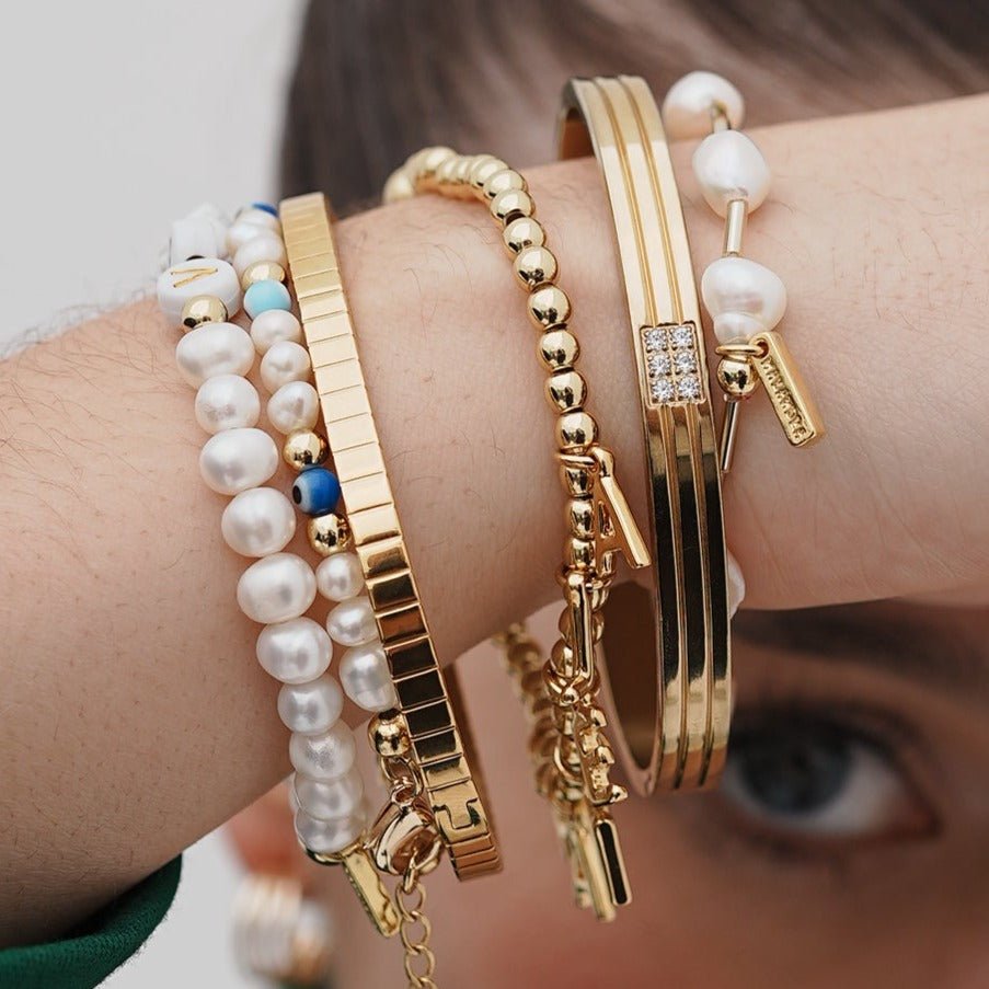 ROUND PEARL CUSTOM BRACELET - PULSERAS PERSONALIZADAS - Malandra Jewelry - TP1106.1