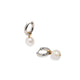 ROUND PEARL SILVER HOOPS - ARETES - Malandra Jewelry - TA1482
