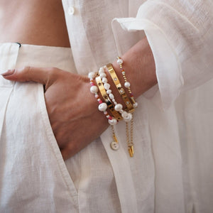 ROUND SPARK GOLDEN BRACELET - BRAZALETES - Malandra Jewelry - EP6041