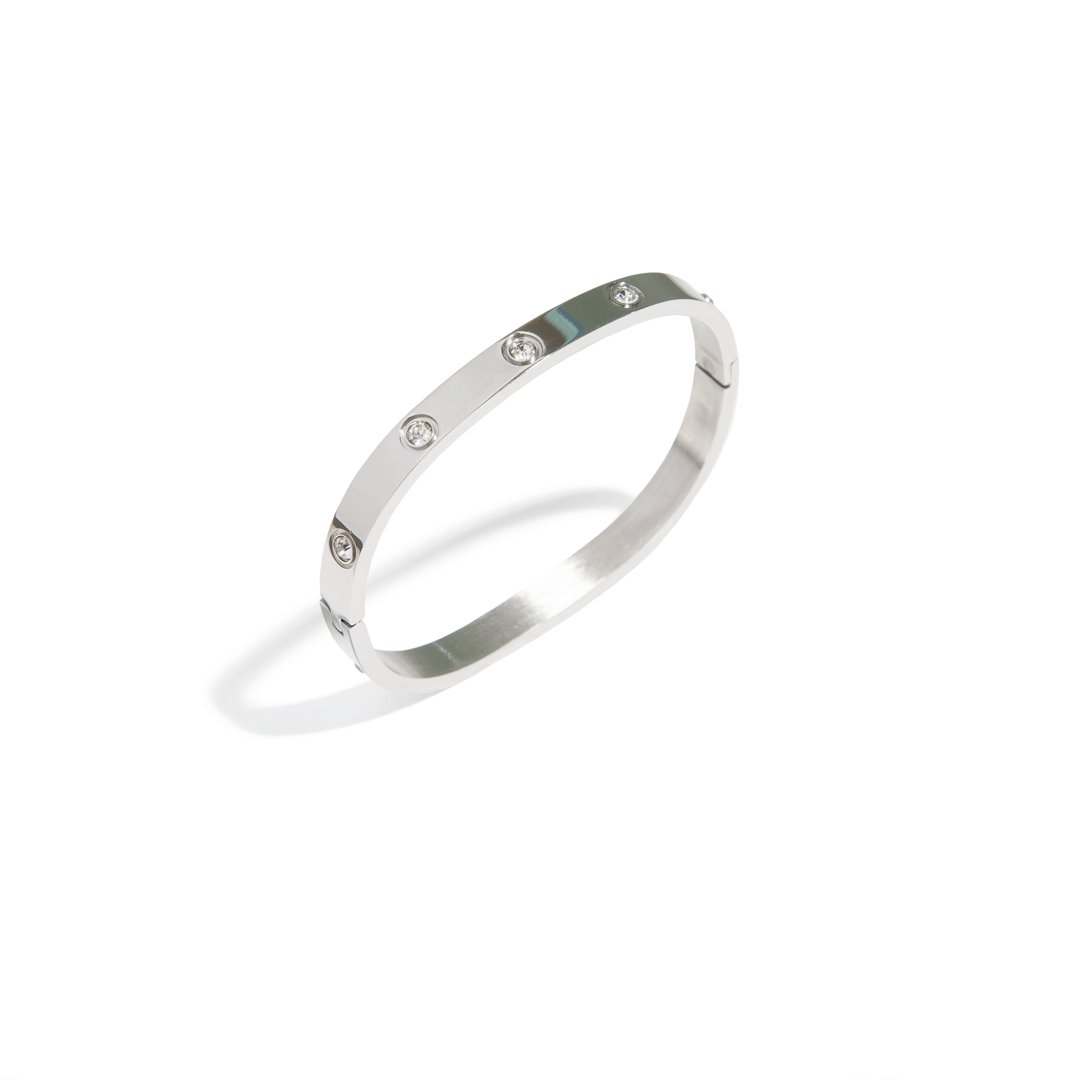 ROUND SPARK SILVER BRACELET - BRAZALETES - Malandra Jewelry - EP6041.P