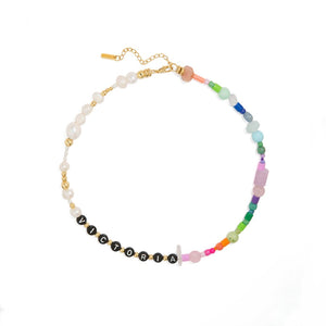 SAMPLE - CHILL AVANT BLACK CUSTOM NECKLACE - SAMPLE - Malandra Jewelry - TC894