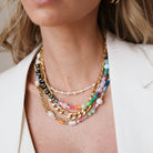 SAMPLE - CHILL AVANT BLACK CUSTOM NECKLACE - SAMPLE - Malandra Jewelry - TC894