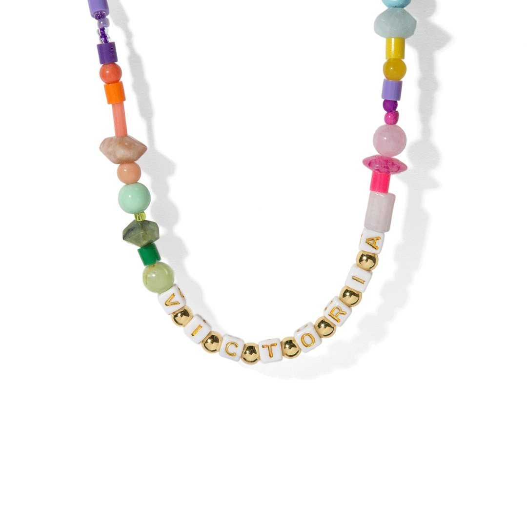 SAMPLE - CHILL AVANT WHITE CUSTOM NECKLACE - SAMPLE - Malandra Jewelry - TC895